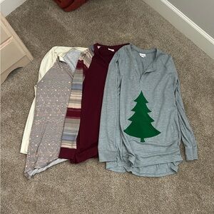 LuLaRoe Unisex Mark Long Sleeve Tops Bundle